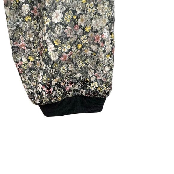 Zara Woman Sheer Floral Print Bomber Jacket Medium (318) - Picture 8 of 11